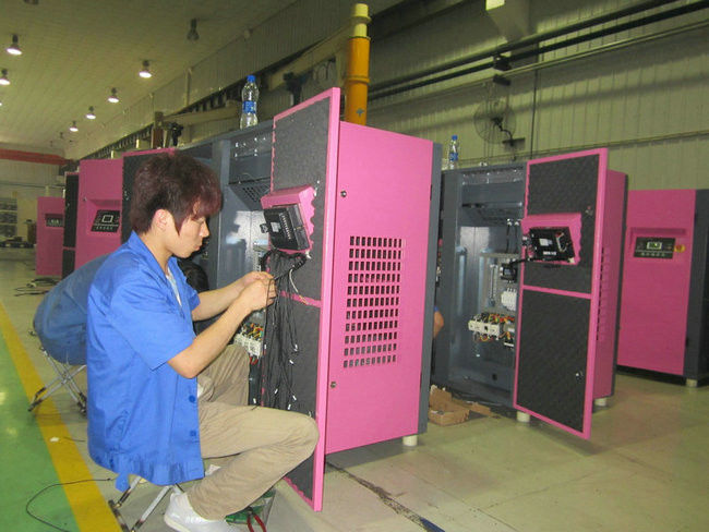 Shanghai Rotorcomp Screw Compressor Co., Ltd Hersteller Produktionslinie
