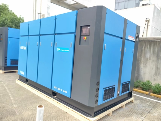 Leistung 7,5 KW bis 355 KW Rotationsschraubluftkompressor PLC-Steuerungssystem Luftgekühlte Kühlmethode