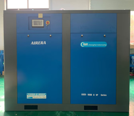 160KW Schraubluftkompressor / Rotationsschraubluftkompressor mit 90L Intelligenter Steuerung