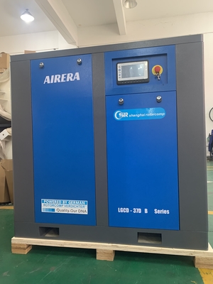 LGCD-37KW Elektrische Drehschraubluftkühlung Kompressor Luftkühlung Typ Gürtel angetrieben Kühlluftstrom 4800M3/h