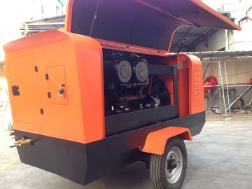 Kein Geräusch-motorgetriebener portierbarer DieselLuftkompressor 360Cfm 100Psi für Anschlaghammer