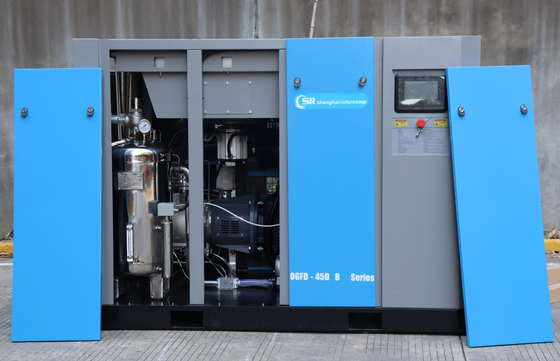 Shanghai Rotorcomp OGFD-45D B Ölfreier Luftkompressor Direktantrieb Festgeschwindigkeit Variable Geschwindigkeit für Industrie